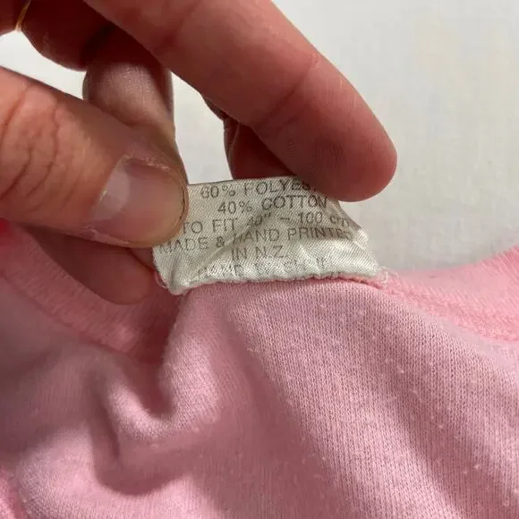 Rare VTG 80s New Zealand T-Shirt, Pink, Size M, Made in New Zealand, Seabreeze - Picture 5 of 6